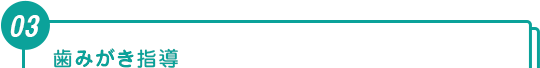 歯みがき指導